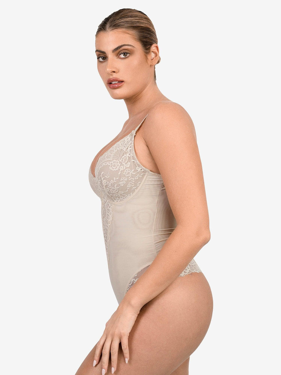 Spanx Women's Spotlight On Lace Bodysuit - White