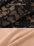 Popilush® Deep V Ruffle Lace Long Sleeve Shaping Dress