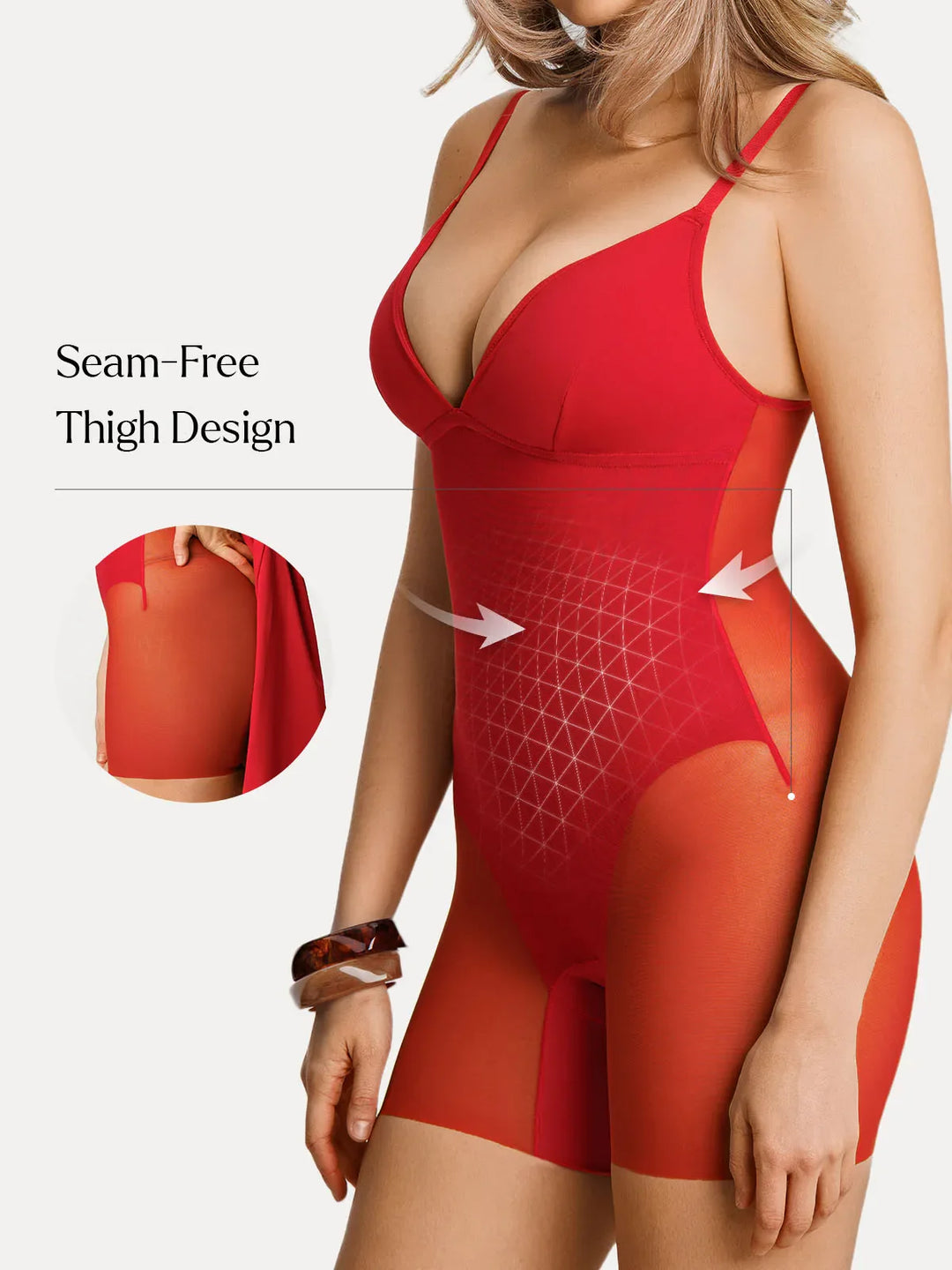 Popilush® Deep V Zip Front Two-Piece Sculpting Mini Dress
