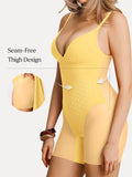 Popilush® Deep V Zip Front Two-Piece Sculpting Mini Dress