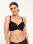 Popilush® Black / 36C Delicate Embrace Lace Underwire Bra