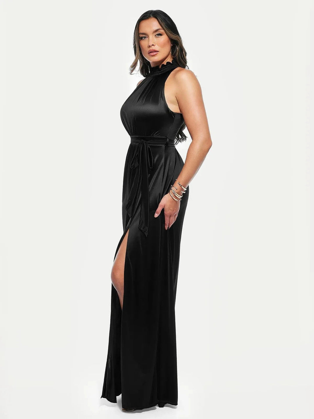 Floral Sculpting Maxi Dress | High-Neck Shapewear Popilush Floral Sculpting Maxi Dress | High-Neck Shapewear Popilush