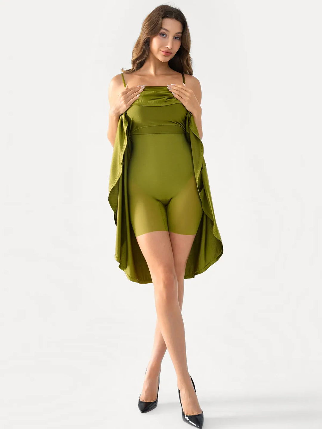 olive and ivy cowl midi dress Shapewear Cowl Neck Midi Dress
