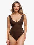 Popilush® Brown / S Elastic Cloud-Touch All-in-One Shaping Bodysuit