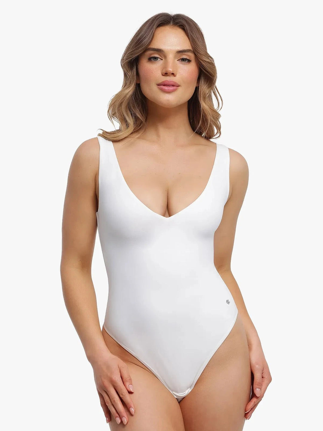 Popilush® White / S Elastic Cloud-Touch All-in-One Shaping Bodysuit