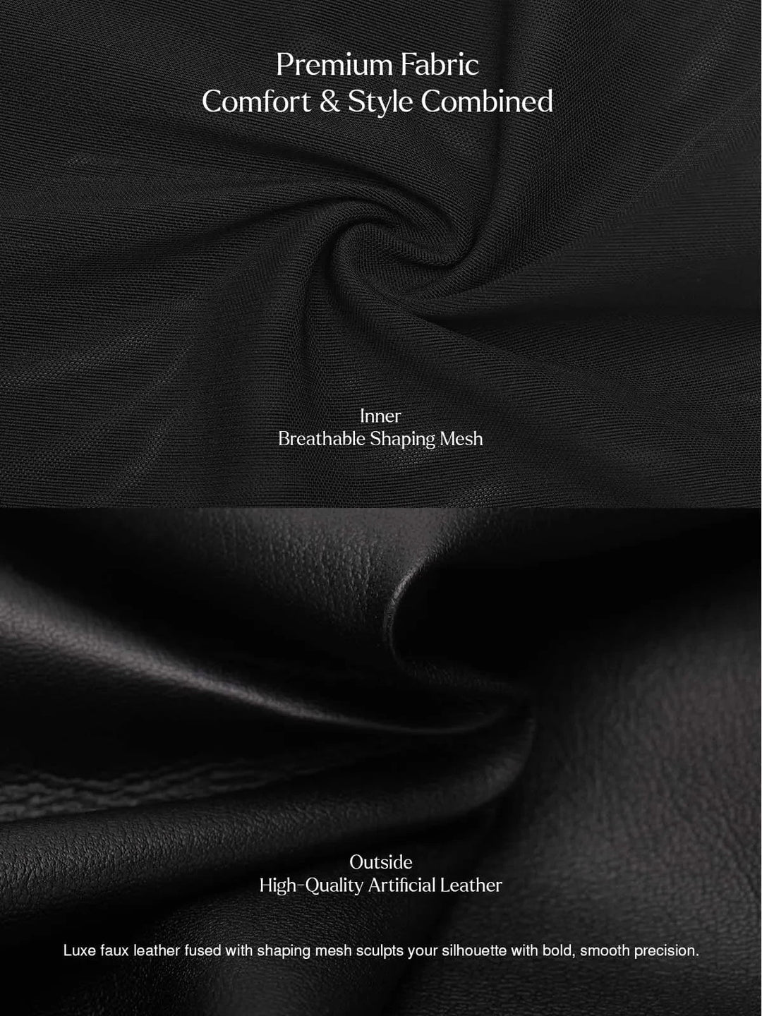 Popilush® Faux Leather High Waisted Wide Leg Pants