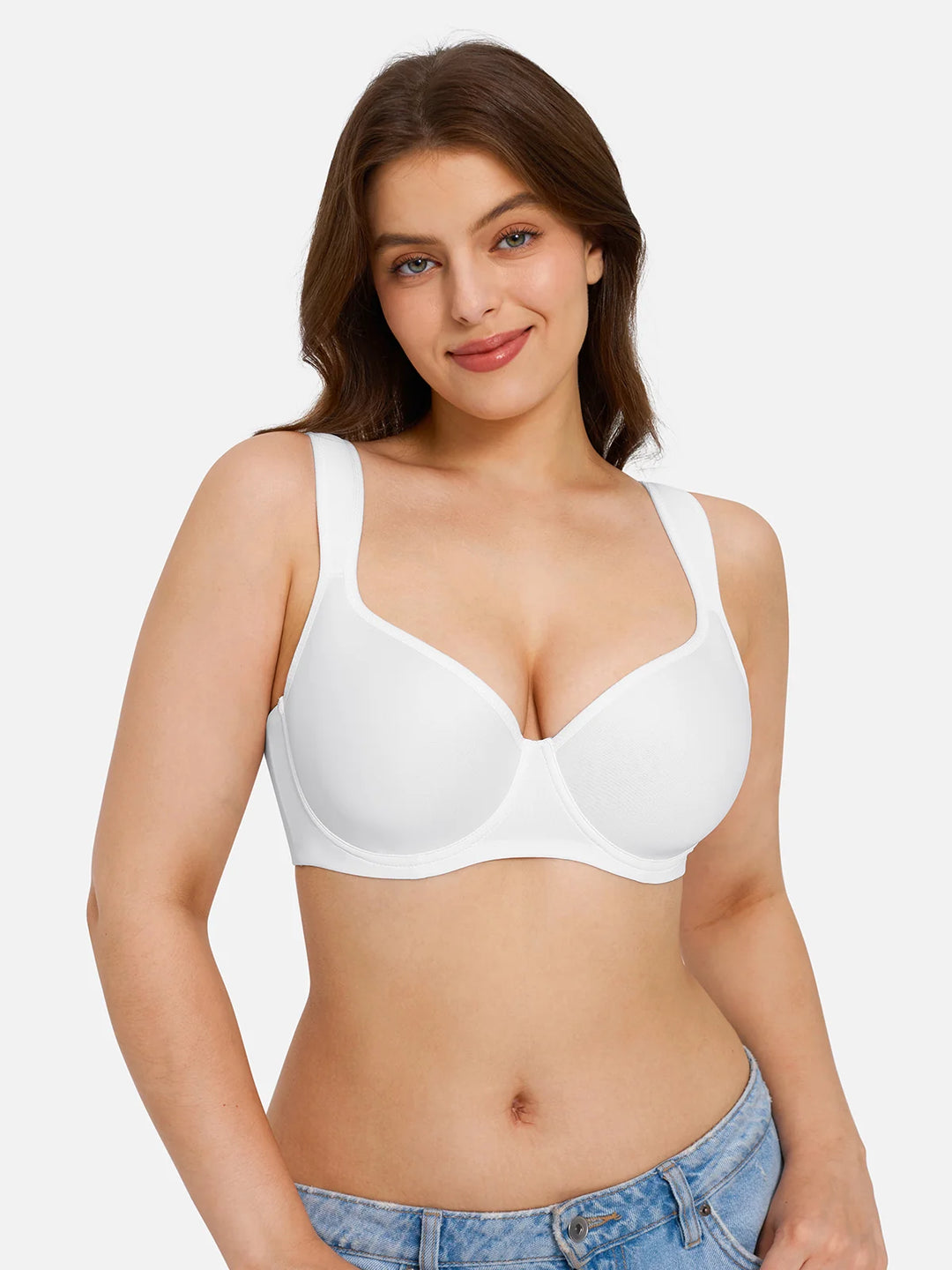 Popilush® Full Figure Beauty Back Smoothing Minimizer Bra