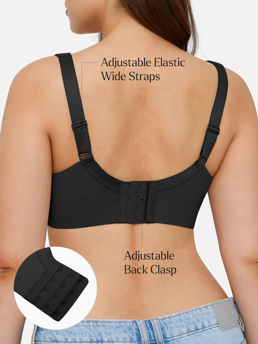 Popilush® Full Figure Beauty Back Smoothing Minimizer Bra