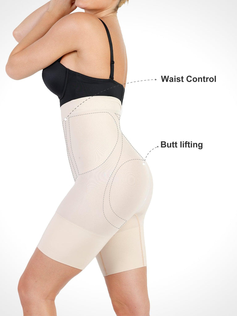 SHAPELLX High Waisted Body Shaper Shorts Shapewear for Women Tummy Control  Thigh Slimming Slip Shorts Butt Lifting Shapewear, A2-beige, XX-Large :  : Clothing, Shoes & Accessories