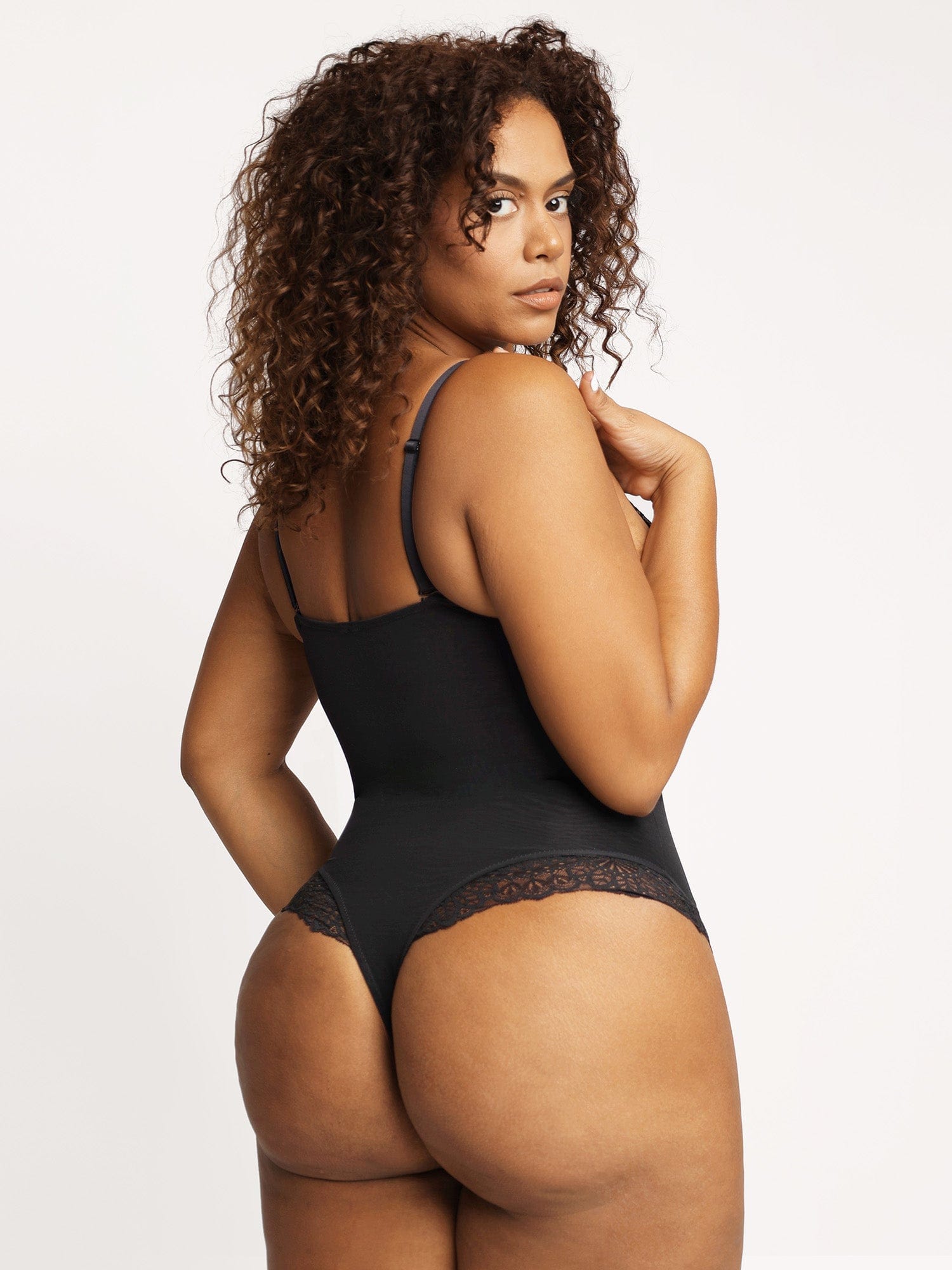 Shapewear Cap Sleeve Bodysuit Lace Fishtail Coverup Skirt Set