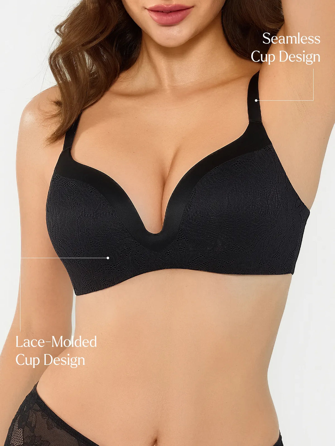 Popilush® Lace Full Coverage Comfort Sculpting Bra