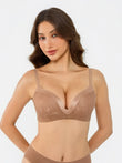 Popilush® Light Brown / XS Lace Full Coverage Comfort Sculpting Plunge Bra