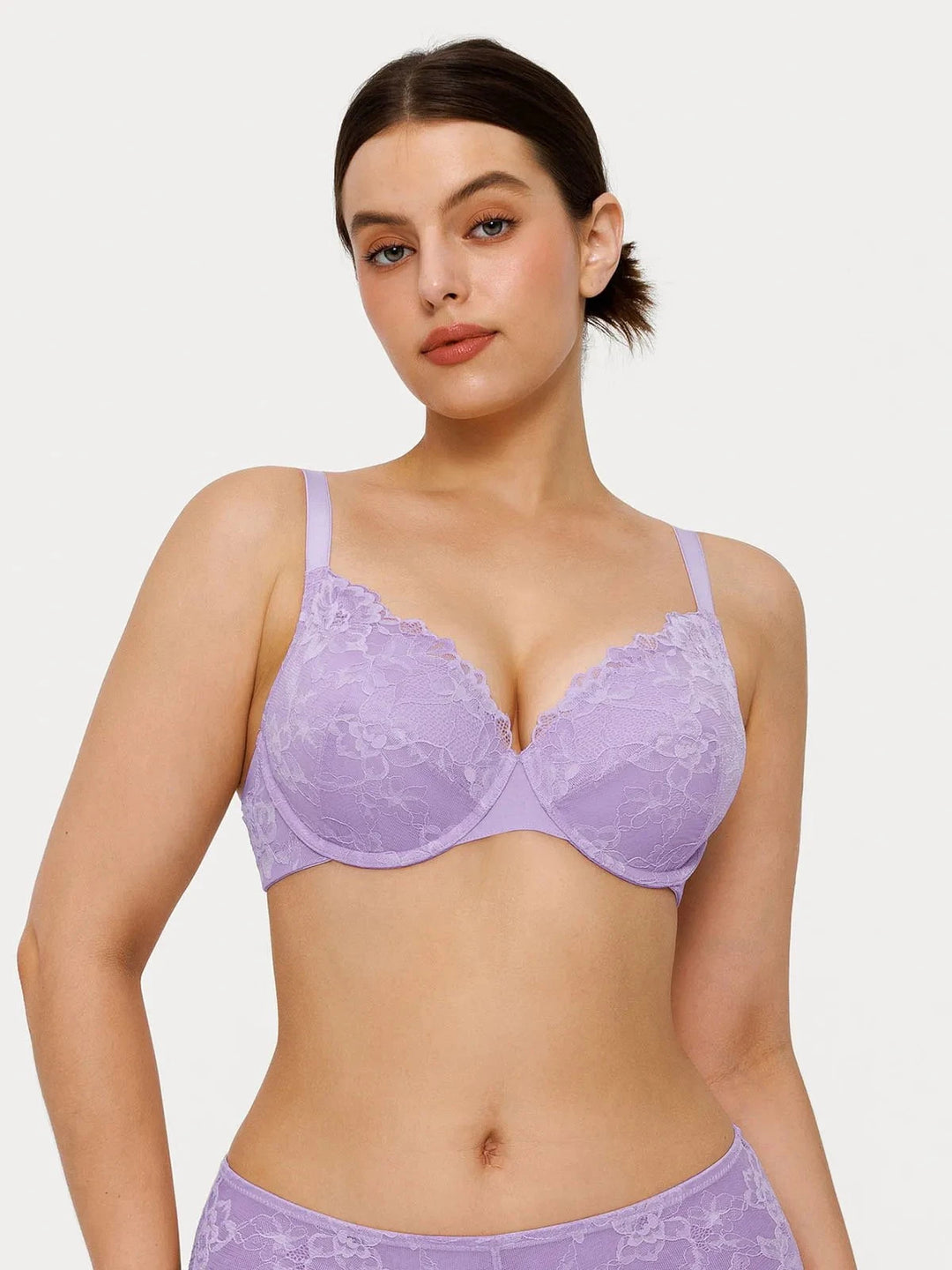 Popilush® Lace Full-Cup Underwire Comfort Support Bra