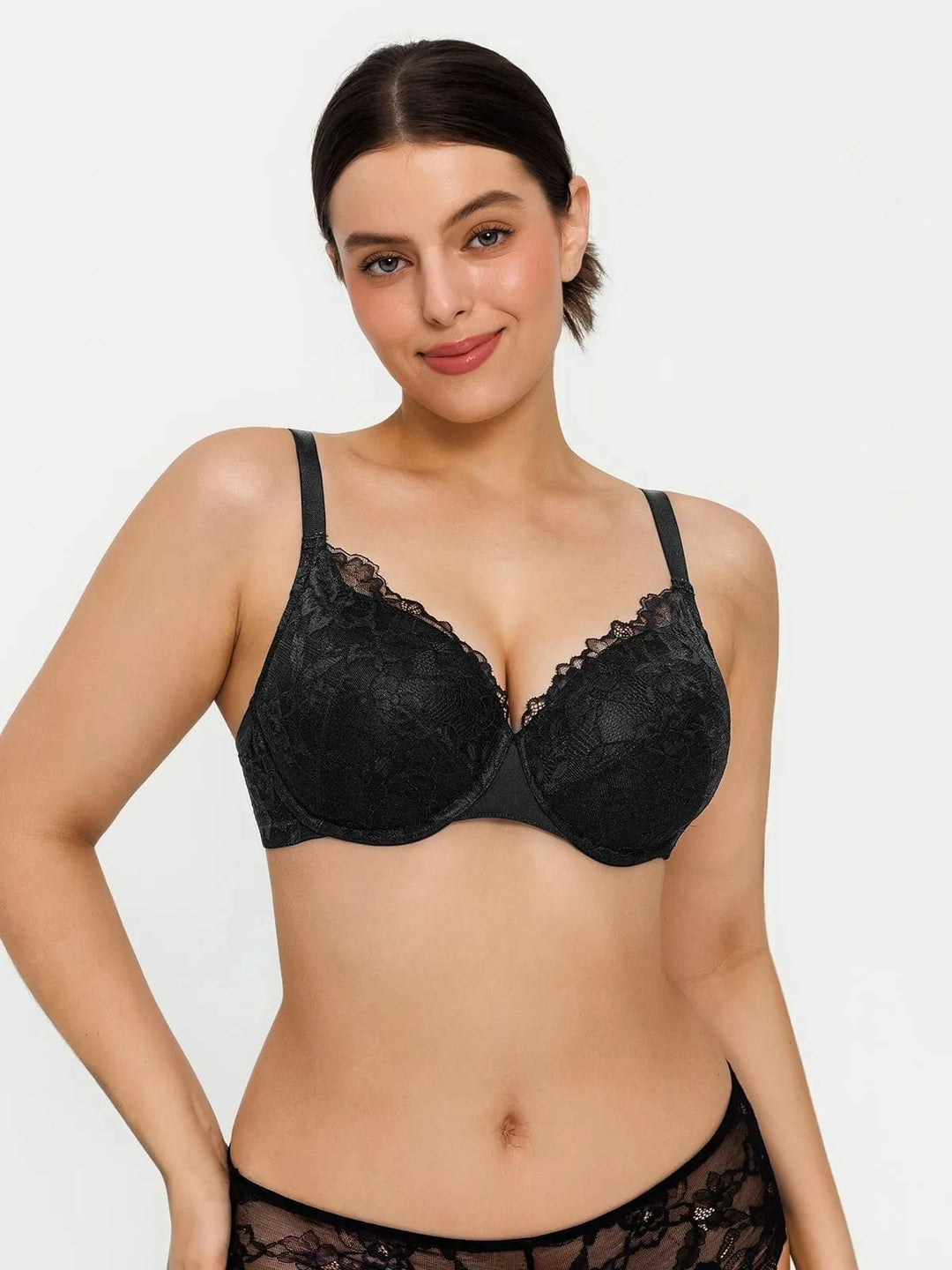 Popilush® Lace Full-Cup Underwire Comfort Support Bra