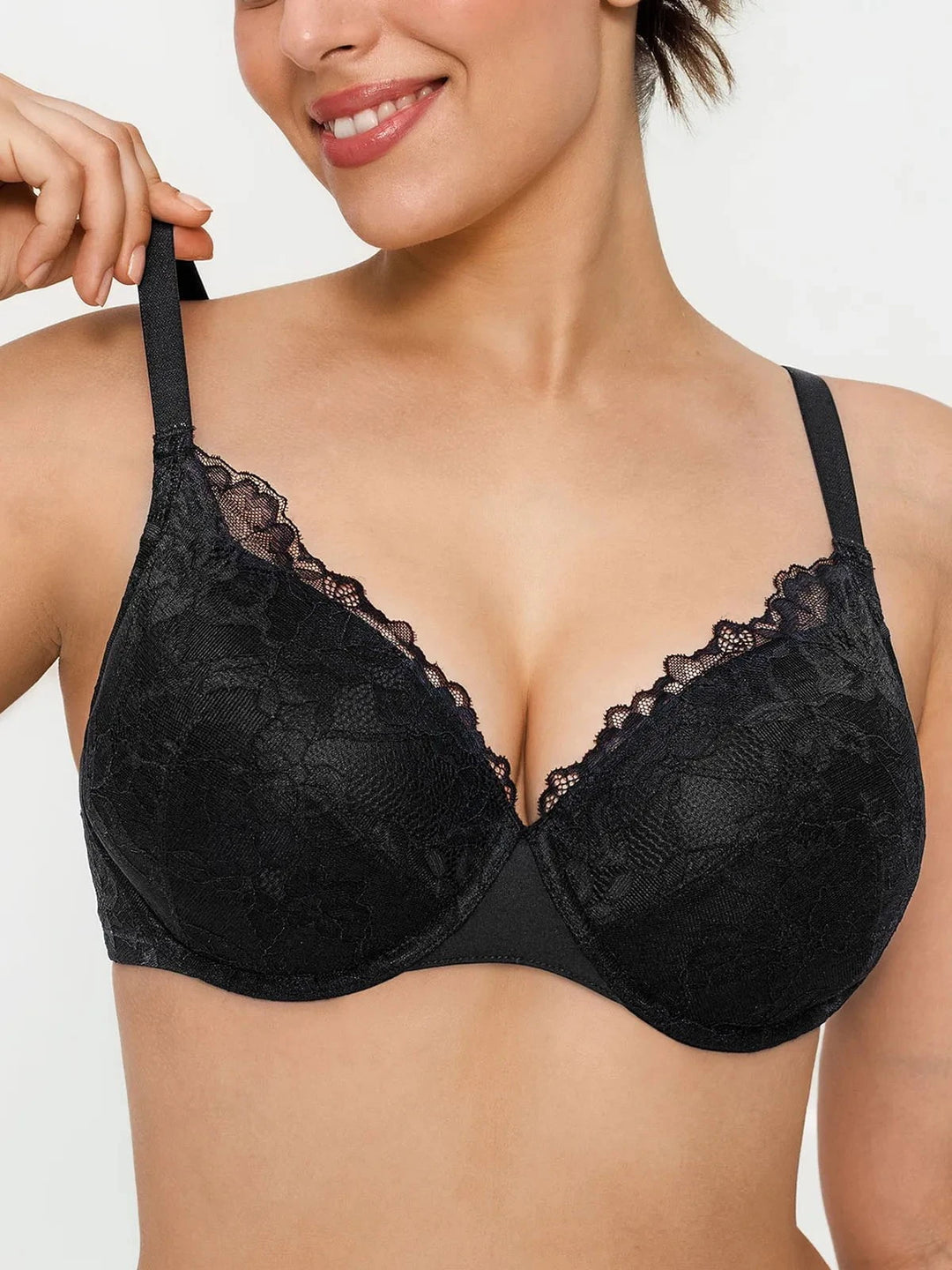 Popilush® Lace Full-Cup Underwire Comfort Support Bra