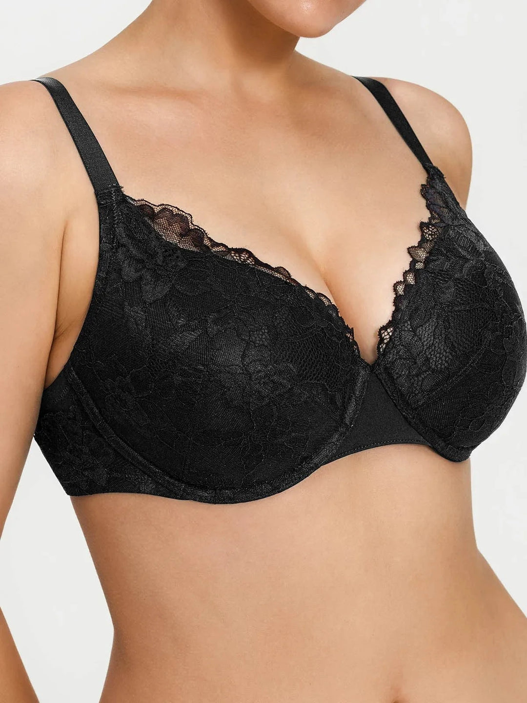 Popilush® Lace Full-Cup Underwire Comfort Support Bra