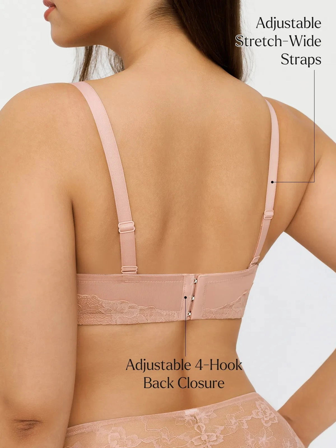 Popilush® Lace Full-Cup Underwire Comfort Support Bra