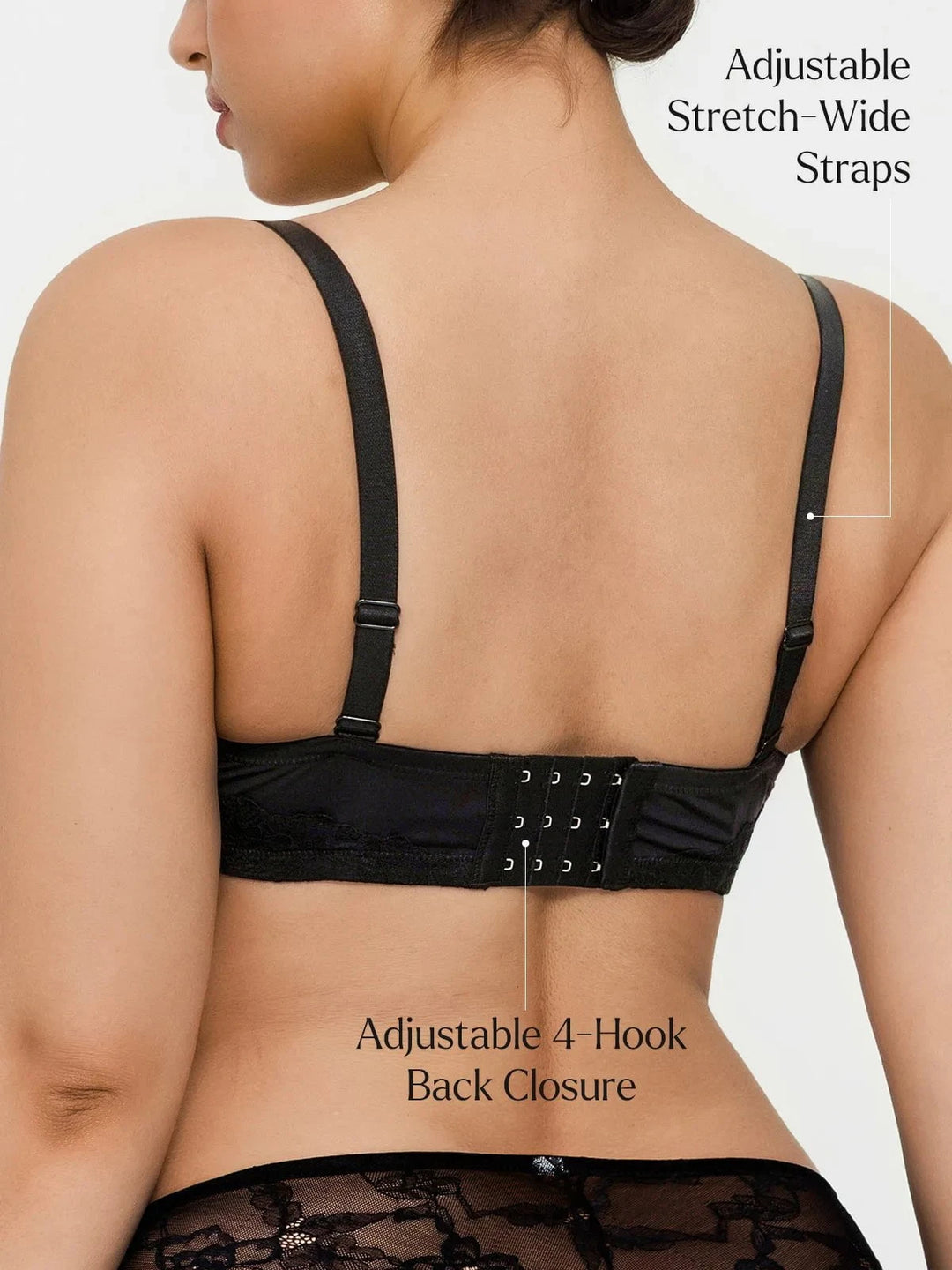 Popilush® Lace Full-Cup Underwire Comfort Support Bra