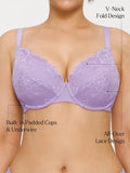 Popilush® Lace Full-Cup Underwire Comfort Support Bra