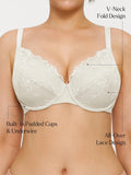 Popilush® Lace Full-Cup Underwire Comfort Support Bra