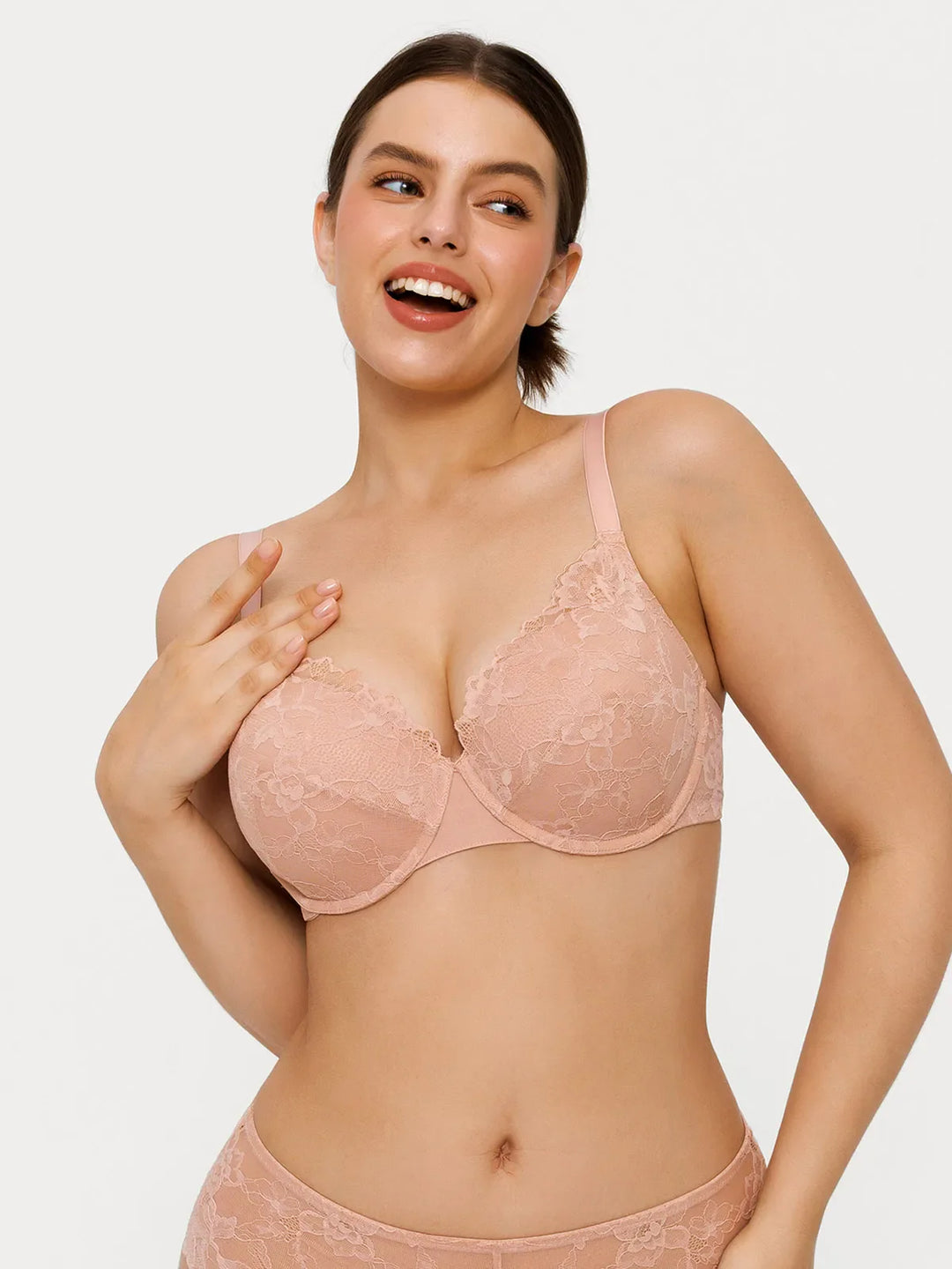 Popilush® Lace Full-Cup Underwire Comfort Support Bra