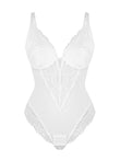 Popilush® Bodysuit / White Last Chance in Size 3XL