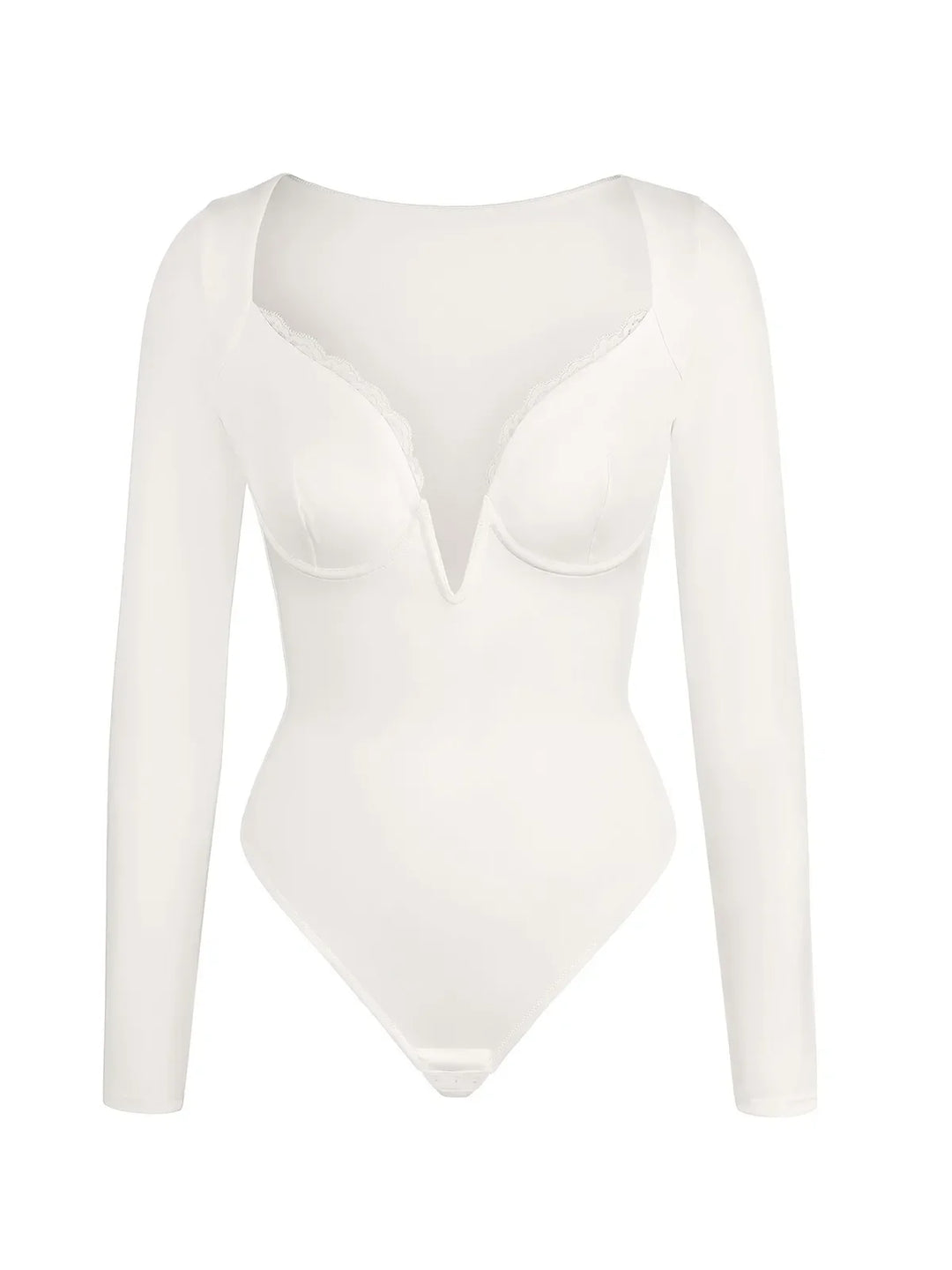 Popilush® Bodysuit / White Last Chance in Size L