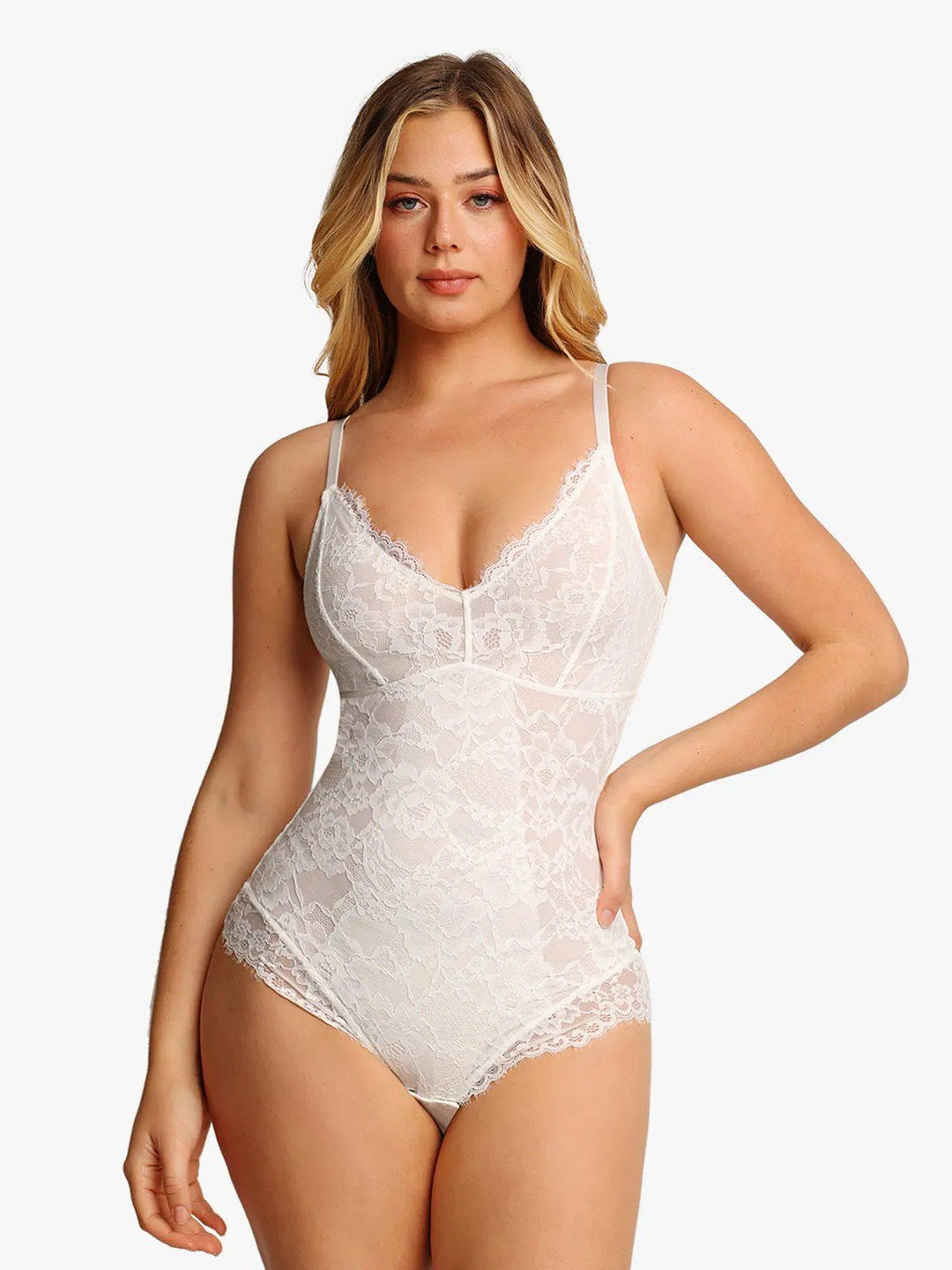 Popilush® Bodysuit / White Last Chance in Size M