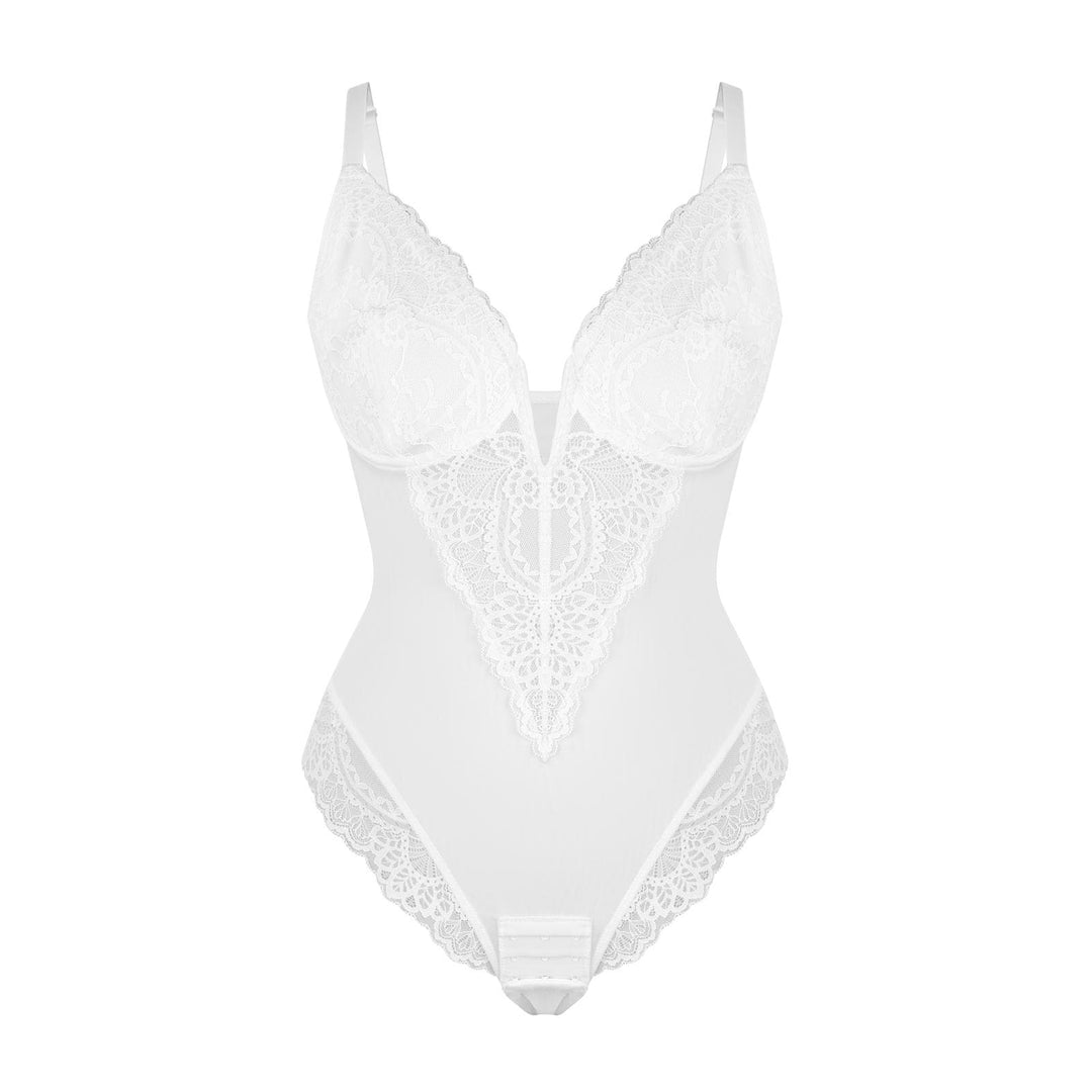 Popilush® Bodysuit / White Last Chance in Size M