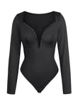 Popilush® Bodysuit / Black Last Chance in Size XS