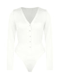 Popilush® Bodysuit / White Last Chance in Size XS
