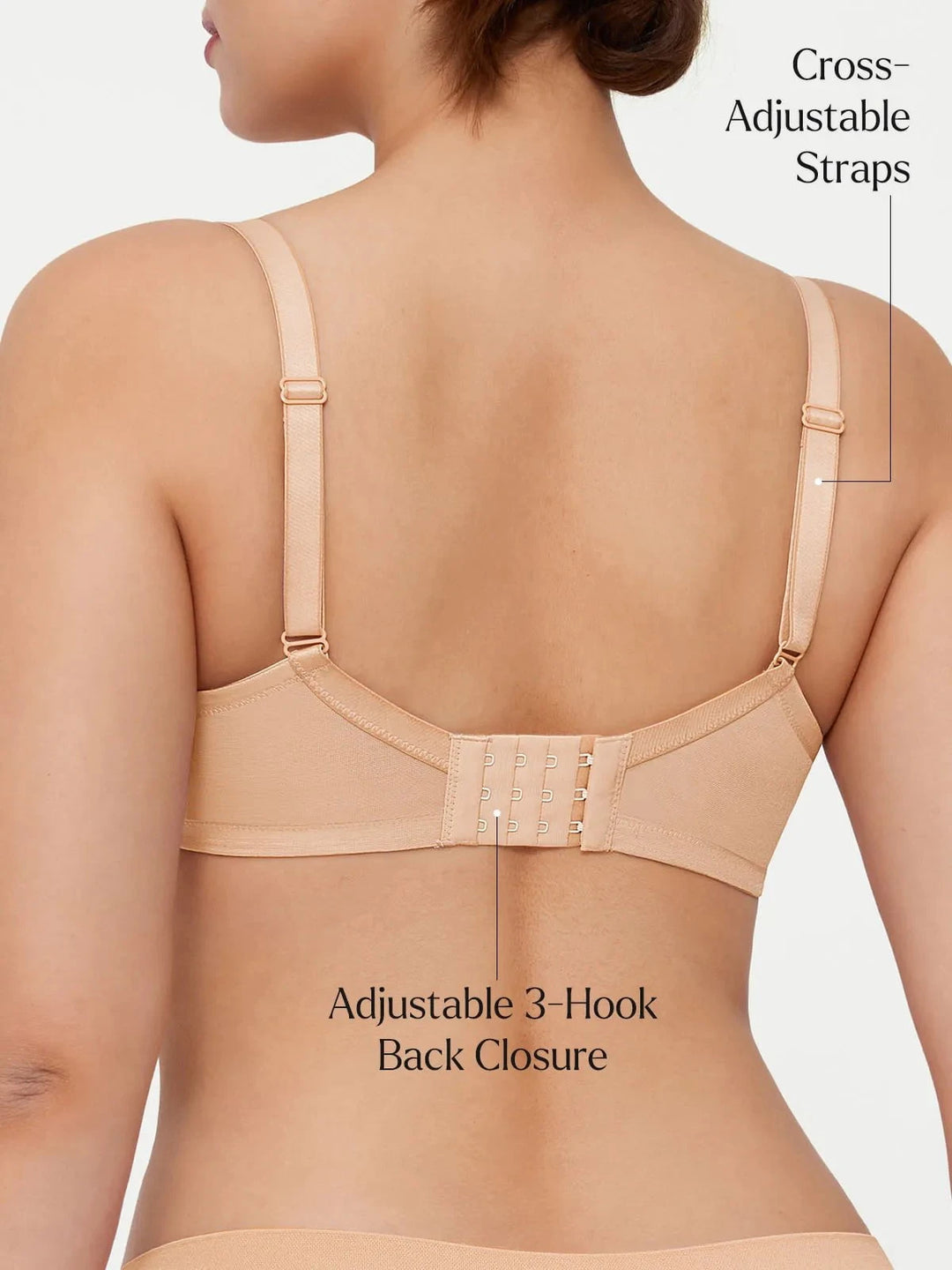 Popilush® Lightweight Underwire Minimizer Lace Mesh Bra