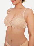 Popilush® Lightweight Underwire Minimizer Lace Mesh Bra