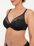 Popilush® Lightweight Underwire Minimizer Lace Mesh Bra
