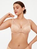 Popilush® Lightweight Underwire Minimizer Lace Mesh Bra