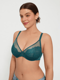 Popilush® Lightweight Underwire Minimizer Lace Mesh Bra