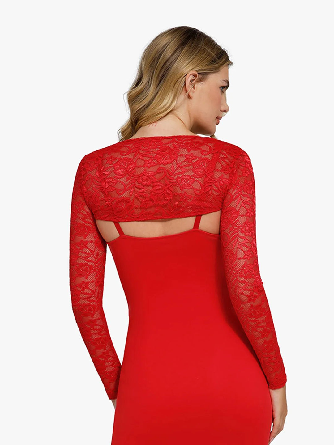 Long Sleeve Lace Shrug | Cropped Capelet, Flared Cuffs - Popilush Long Sleeve Lace Shrug | Cropped Capelet, Flared Cuffs - Popilush
