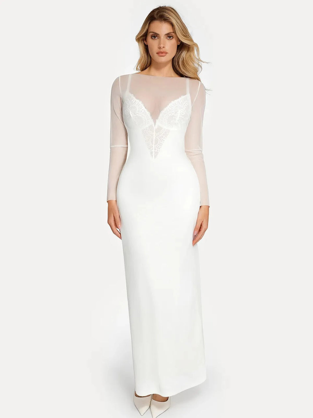 Sheer Mesh Maxi Cover-Up | Off-Shoulder Ruched Waist - Popilush Sheer Mesh Maxi Cover-Up | Off-Shoulder Ruched Waist - Popilush