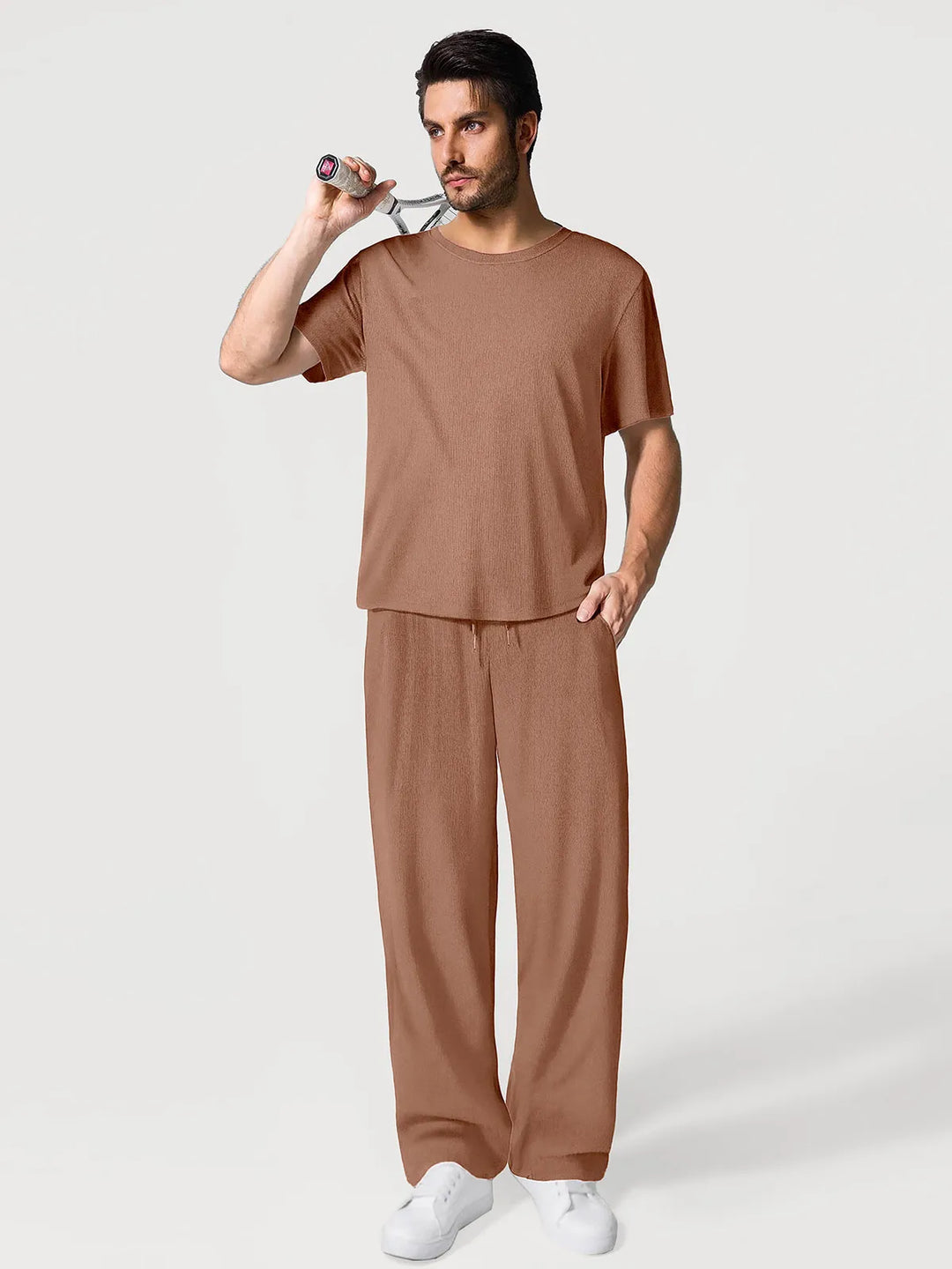Popilush® Men’s Modal Full-Length Lounge Set