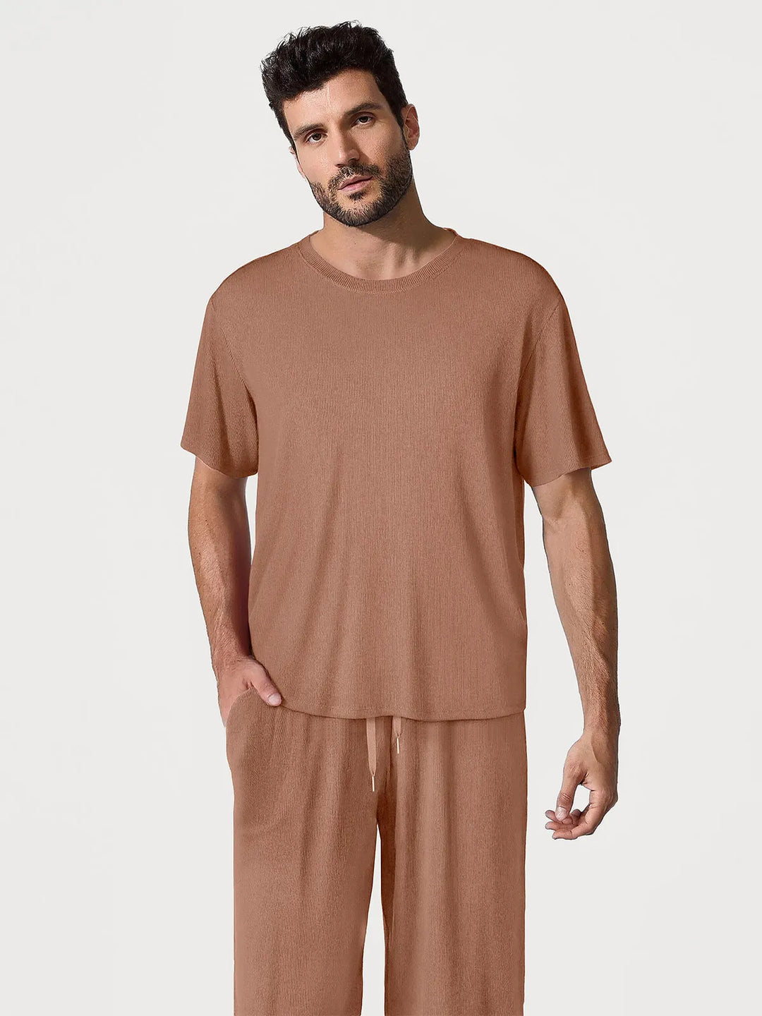Popilush® Men’s Modal Full-Length Lounge Set