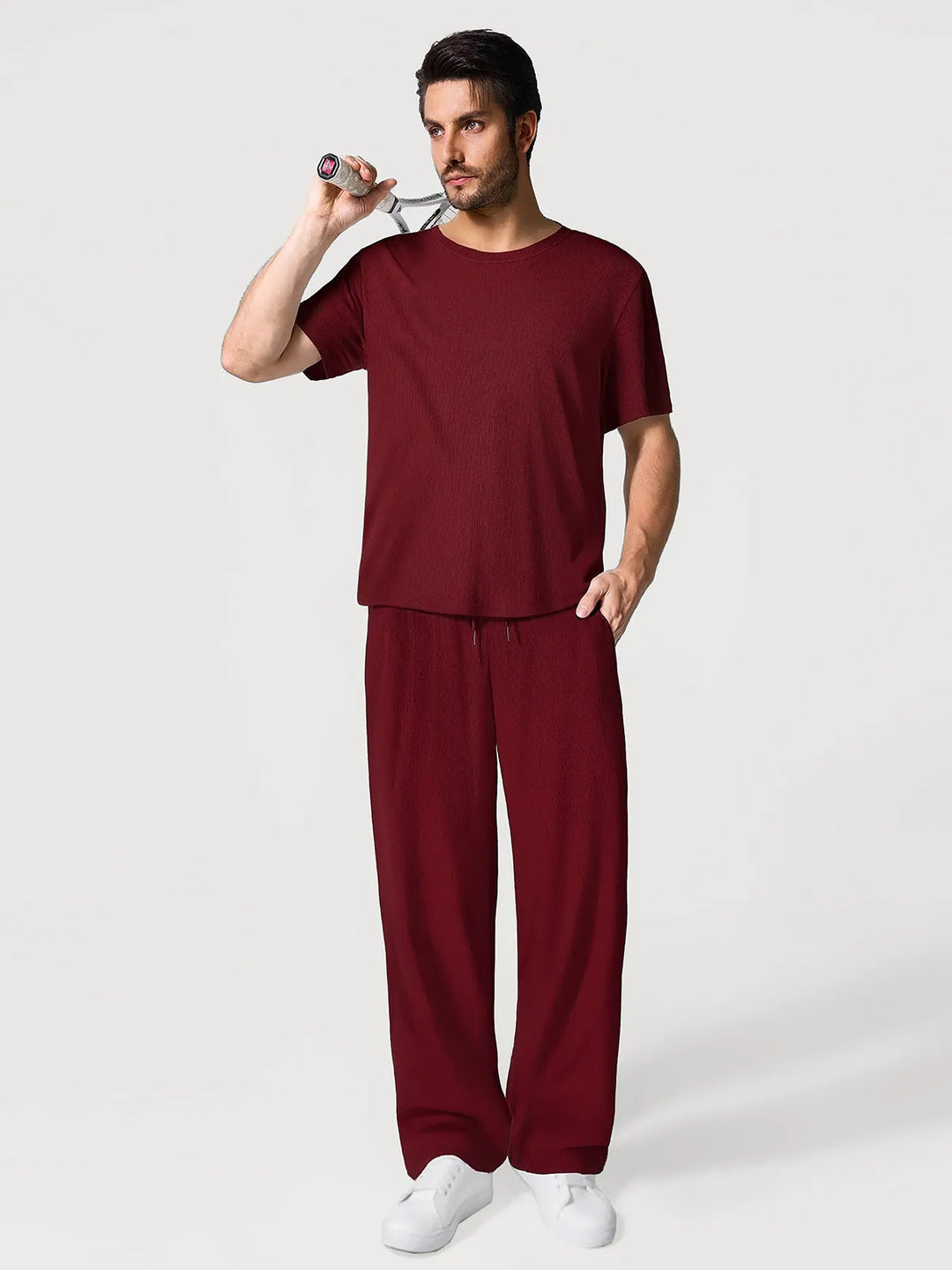 Popilush® Men’s Modal Full-Length Lounge Set