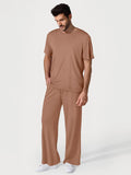 Popilush® Brown / S Men’s Modal Full-Length Lounge Set