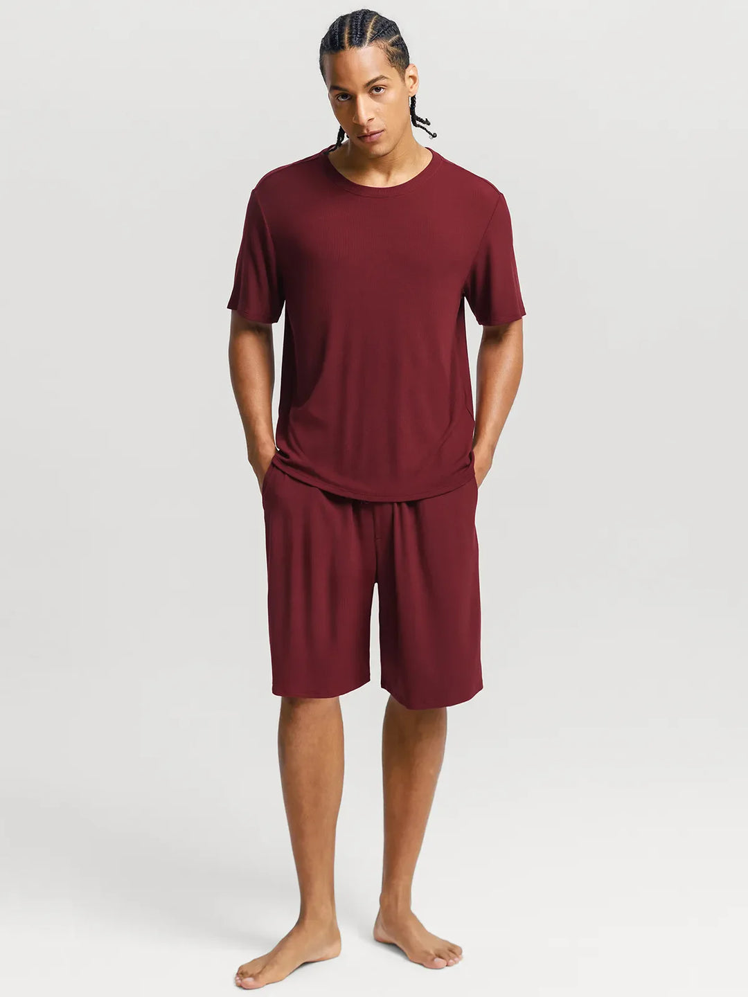 Popilush® Men's Modal Short PJ Set