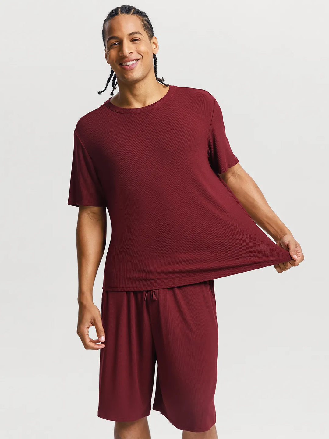 Popilush® Men's Modal Short PJ Set