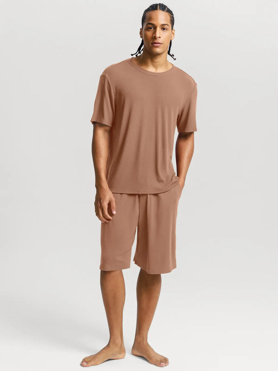 Popilush® Men's Modal Short PJ Set