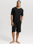 Popilush® Black / S Men's Modal Short PJ Set