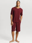 Popilush® Red / S Men's Modal Short PJ Set
