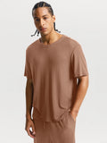 Popilush® Men's Modal Short Sleeve & Pant PJ Set