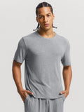 Popilush® Men's Modal Short Sleeve & Pant PJ Set