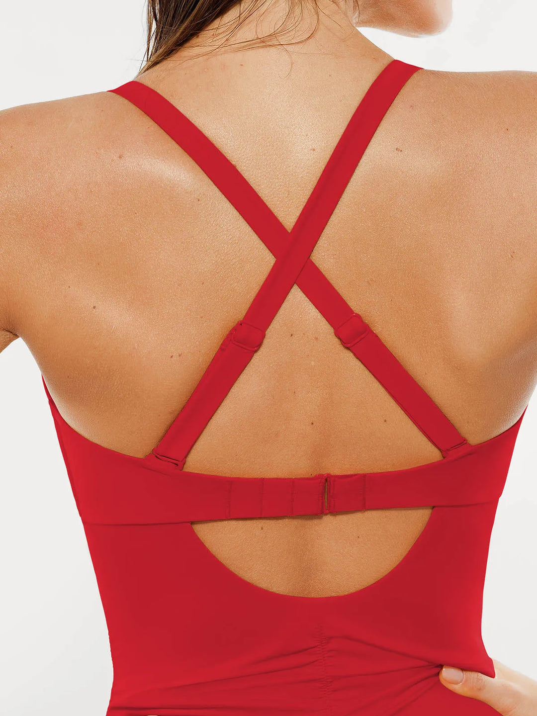 Popilush® Mesh Inset Tie-Side Sculpting One-Piece Swimsuit